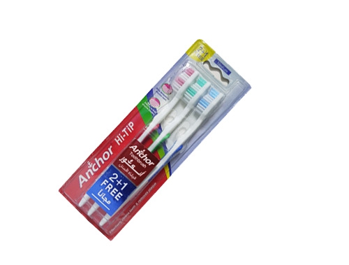 ANCHOR TOOTH BRUSH HI TIP  2+1 PACK